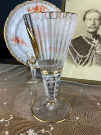 Red Wine Glass, Gräflich Schaffgotsch's Josephinenhütte, Kaiser Wilhelm II, ca. 1912