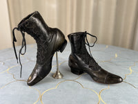 Ungetragene Schnürstiefel, ca. 1900