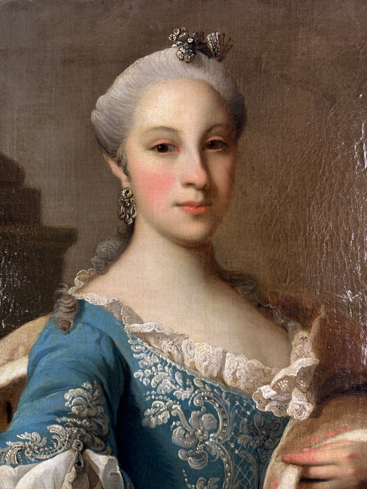 Höfisches Rokoko-Porträt eines Wiener Paares, ca. 1760 – Österreichische Adelsmalerei des 18. Jahrhunderts