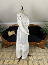 Antikes Baumwoll-Dessous-Sommerkleid, Amerika, ca. 1913
