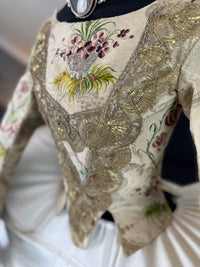 Seltenes Rokoko-Mieder, ca. 1765 – handgenähtes französisches Kleidungsstück aus dem 18. Jahrhundert