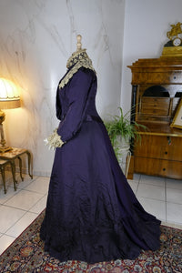 Antique Silk Visiting Gown, ca. 1898
