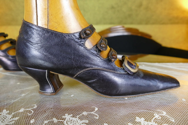 Antike Wanderstiefel aus Leder, ca. 1901