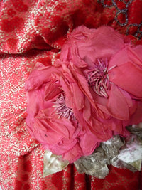 Vintage red dévoré velvet dress, Paris, ca. 1926 