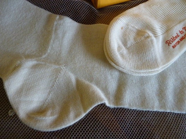 ROLLINS HOSIERY Antike gerippte Strümpfe, 1920er Jahre