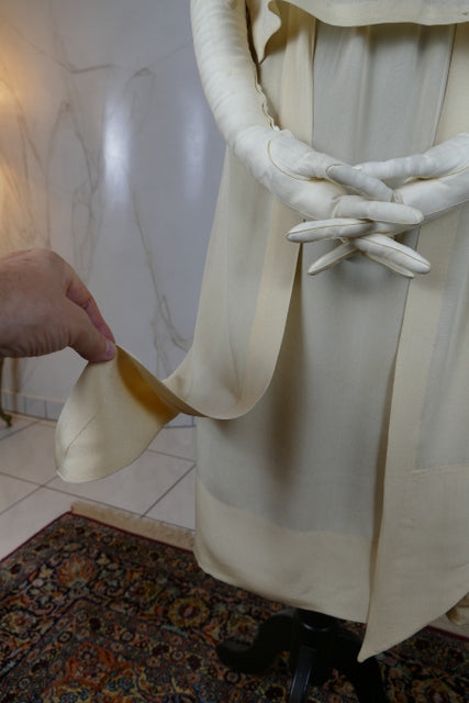 1925 Silk Satin Wedding Dress