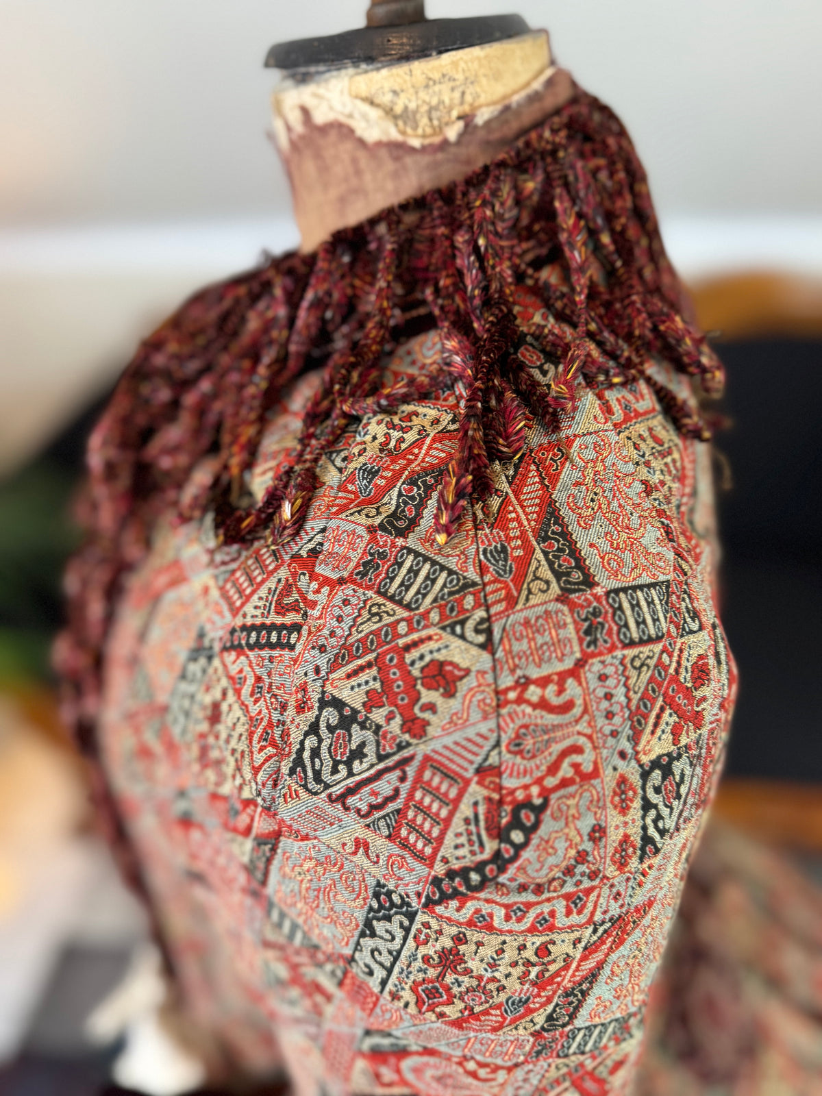 Antiker viktorianischer Paisley-Dolman, ca. 1880