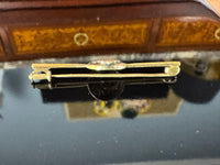 Gold tie pin with crowned blue enamel monogram of Crown Princess Cecilie of Prussia, Imperial German court jewellery.