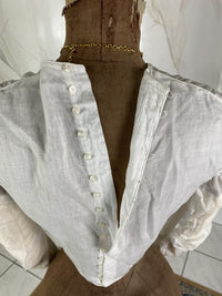 Antikes Biedermeier-Mieder, ca. 1840 – Deutsche frühviktorianische Mode