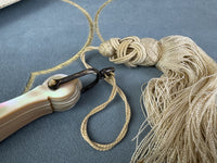 DUVELLEROY-Fächer mit gemaltem Monogramm, ca. 1890