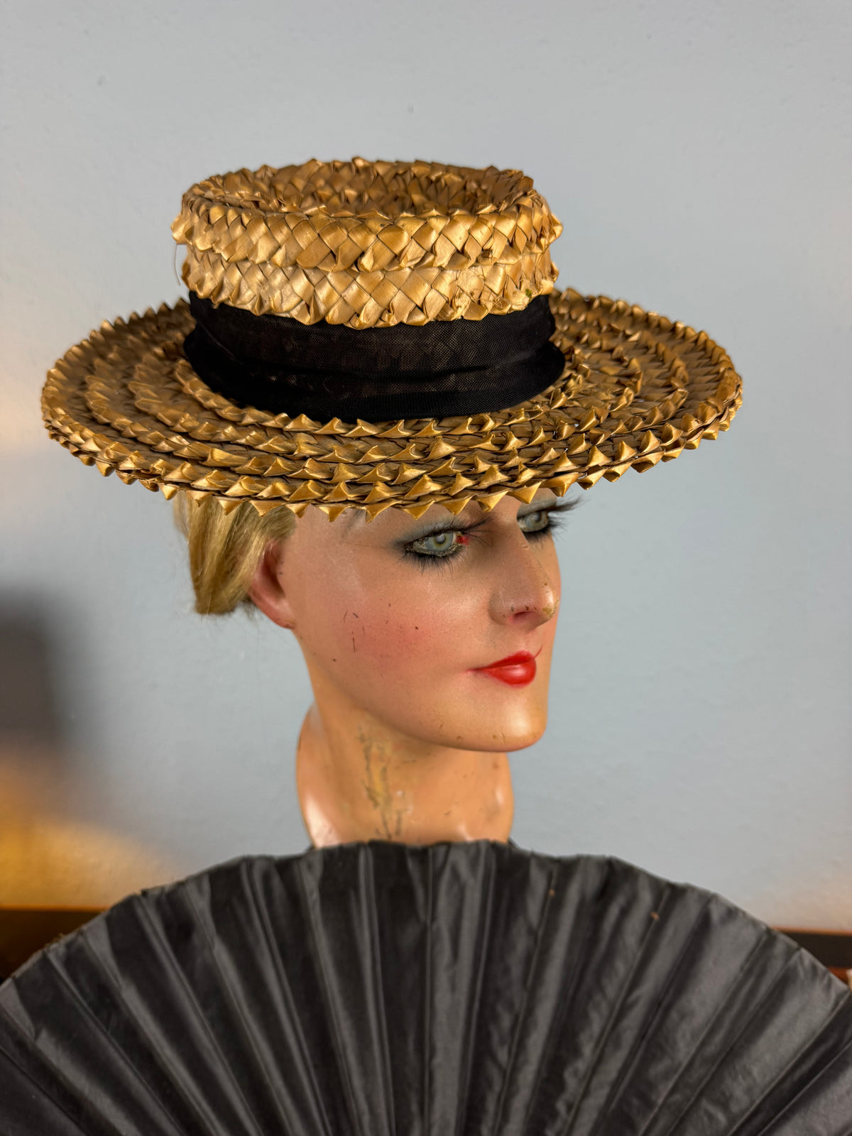 Antique French Straw Walking Hat, ca. 1901 – AU CHINOIS Marseille