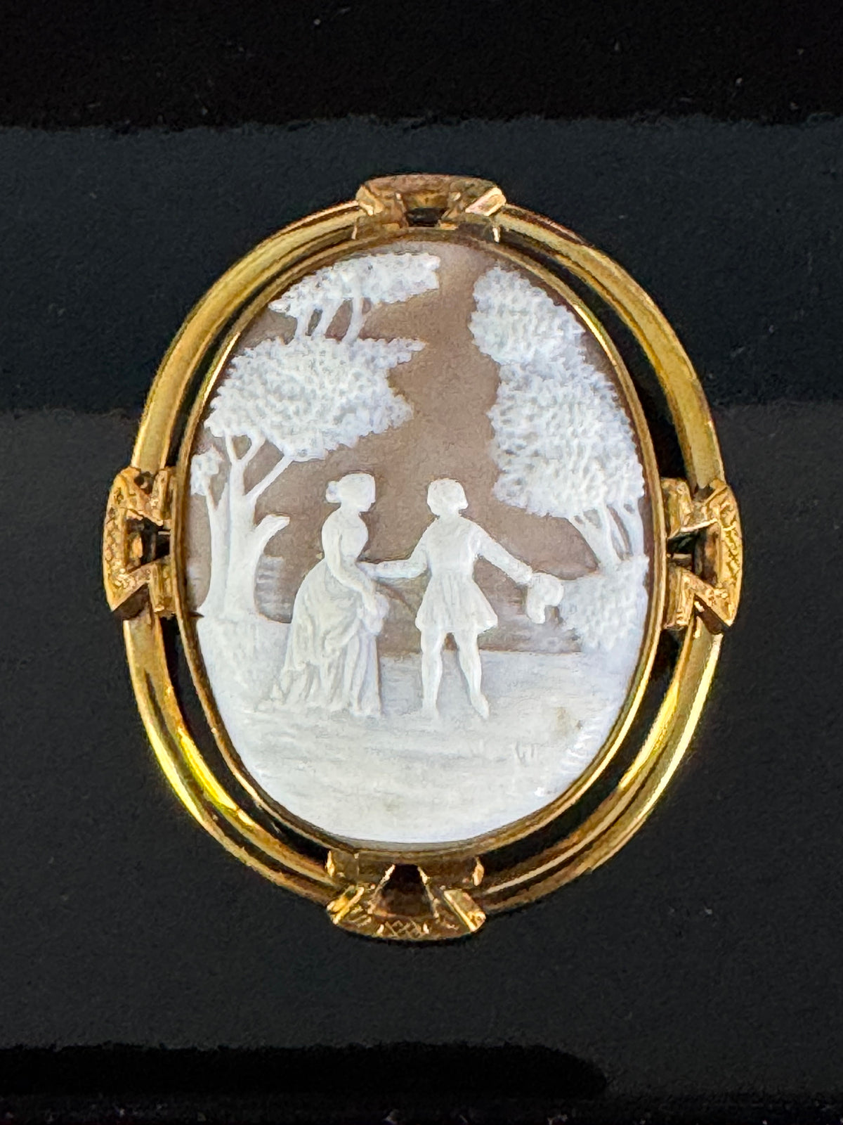Biedermeier Shell Cameo, ca. 1848