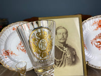 Red Wine Glass, Gräflich Schaffgotsch's Josephinenhütte, Kaiser Wilhelm II, ca. 1912