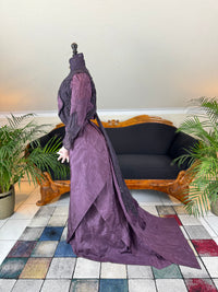 Rare 1911 Edwardian Half‑Mourning Dress by Kate Riley