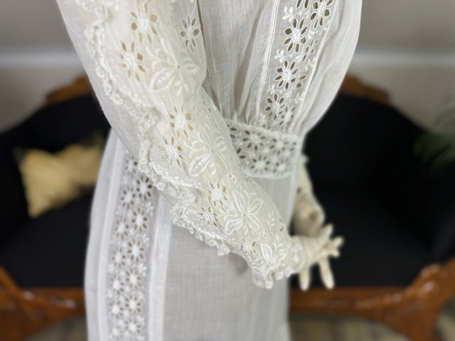 Antikes Baumwoll-Dessous-Sommerkleid, Amerika, ca. 1913