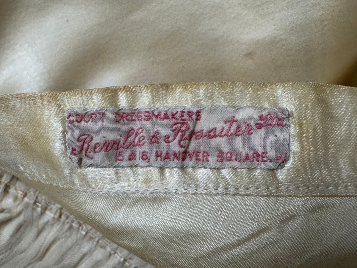 Edwardian wedding petticoat by Reville & Rossiter London, Lady Gillman provenance, 1911