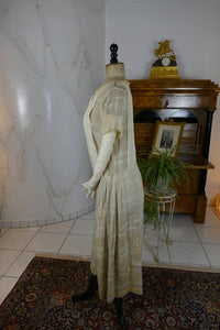 Vintage Bone‑Appliqué Dress, ca. 1922