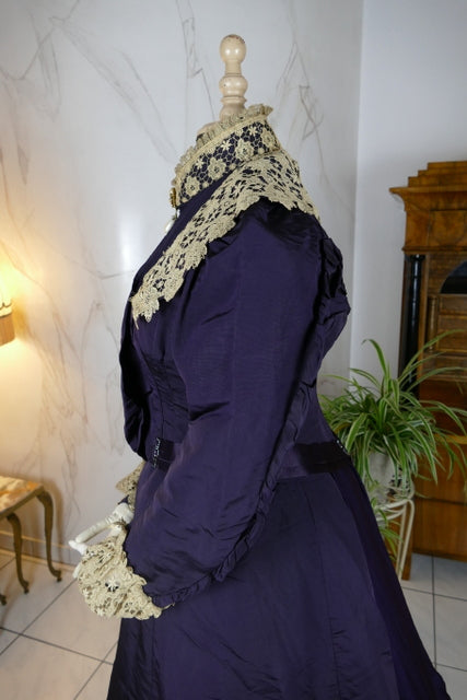 Antique Silk Visiting Gown, ca. 1898