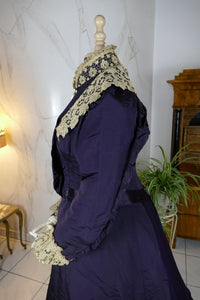 Antique Silk Visiting Gown, ca. 1898