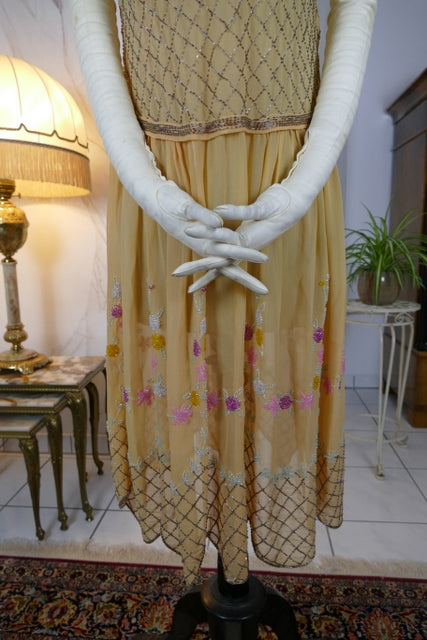 Antique Silk Beaded Cocktail Dress, ca. 1926