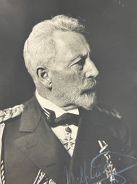 Silberner Präsentationsrahmen Kaiser Wilhelms II. – Fotografie mit Originalunterschrift von 1931