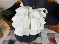 White Linen Four‑Tier Bustle Pad, ca. 1898 – Rare Victorian Dress Support