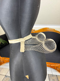 American Braided Wire Co. Wire Work Bustle – Victorian Two‑Coil Dress Support with Label