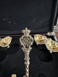 SY & Wagner Silver Salt Cellars – Prince Wilhelm, Emperor Wilhelm II, ca. 1880