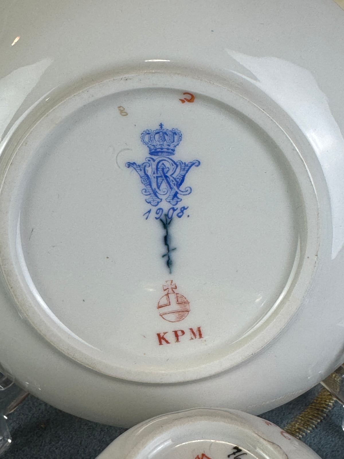 Neuosier-Mokkatasse, Kaiser Wilhelm II., datiert 1908 und 1913