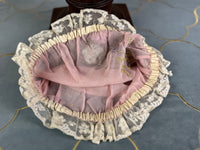 Antike violette Boudoir-Mütze, 1920er
