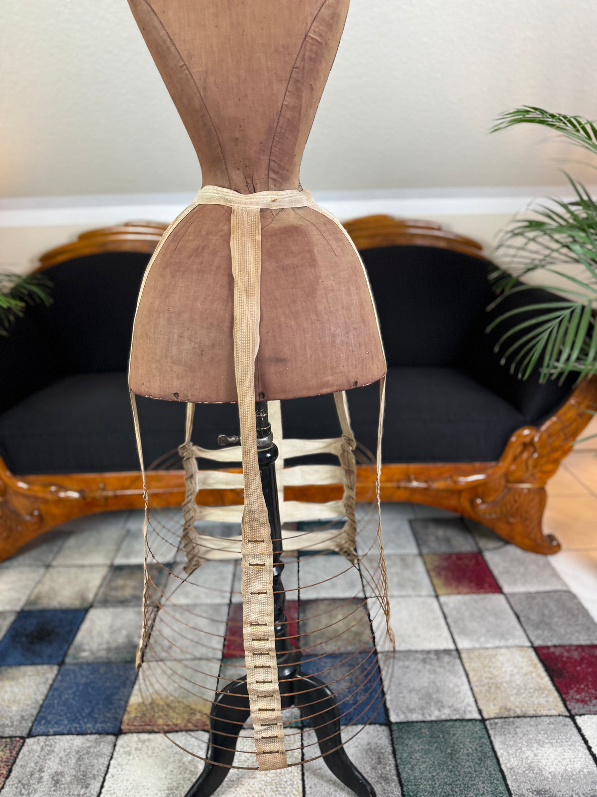 Antiker Reifrock aus Draht, 1870er