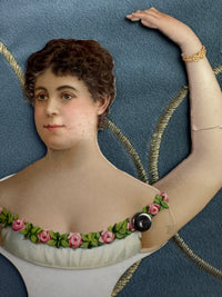 Antike Schnittpapierpuppen, Deutschland, ca. 1890er Jahre