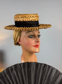 Antique French Straw Walking Hat, ca. 1901 – AU CHINOIS Marseille