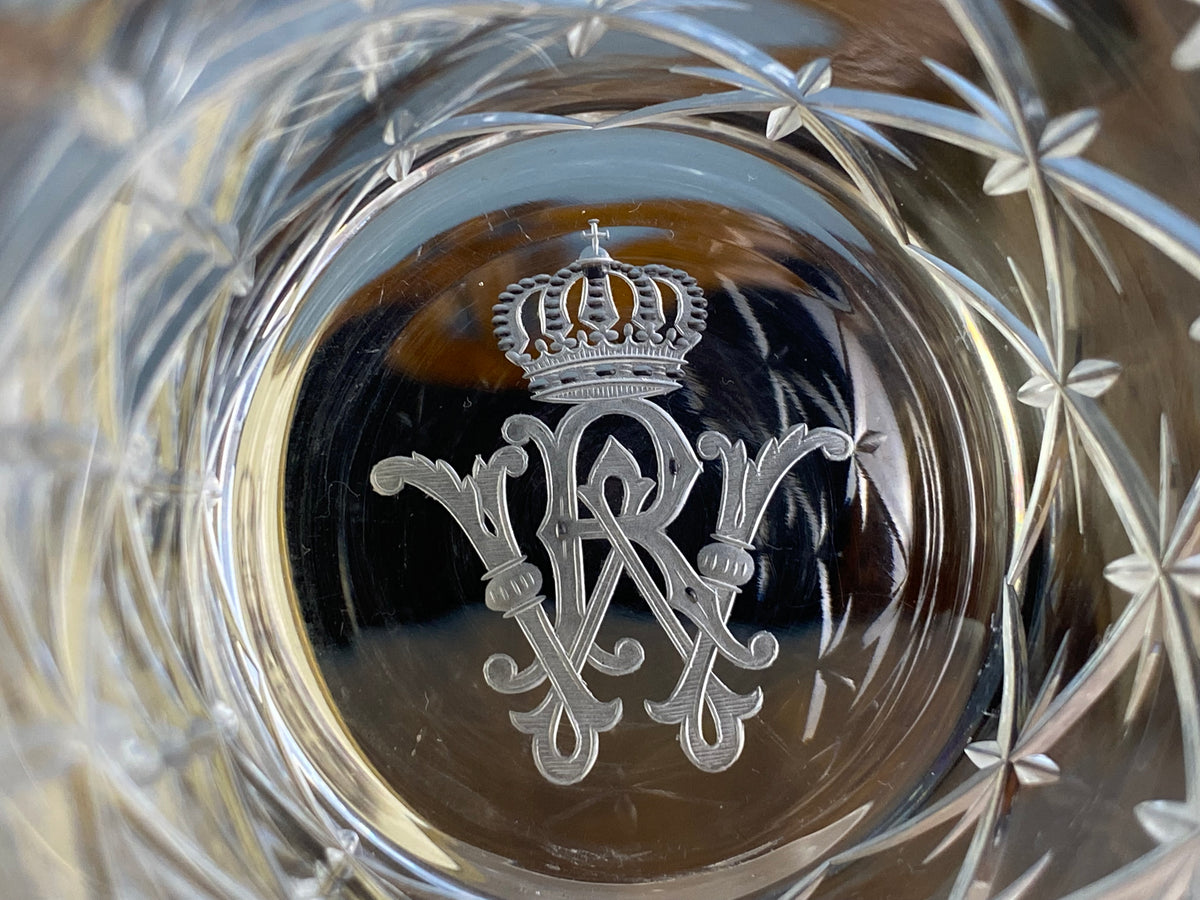 Four Large Water Glasses, Kaiser Wilhelm II, ca. 1890