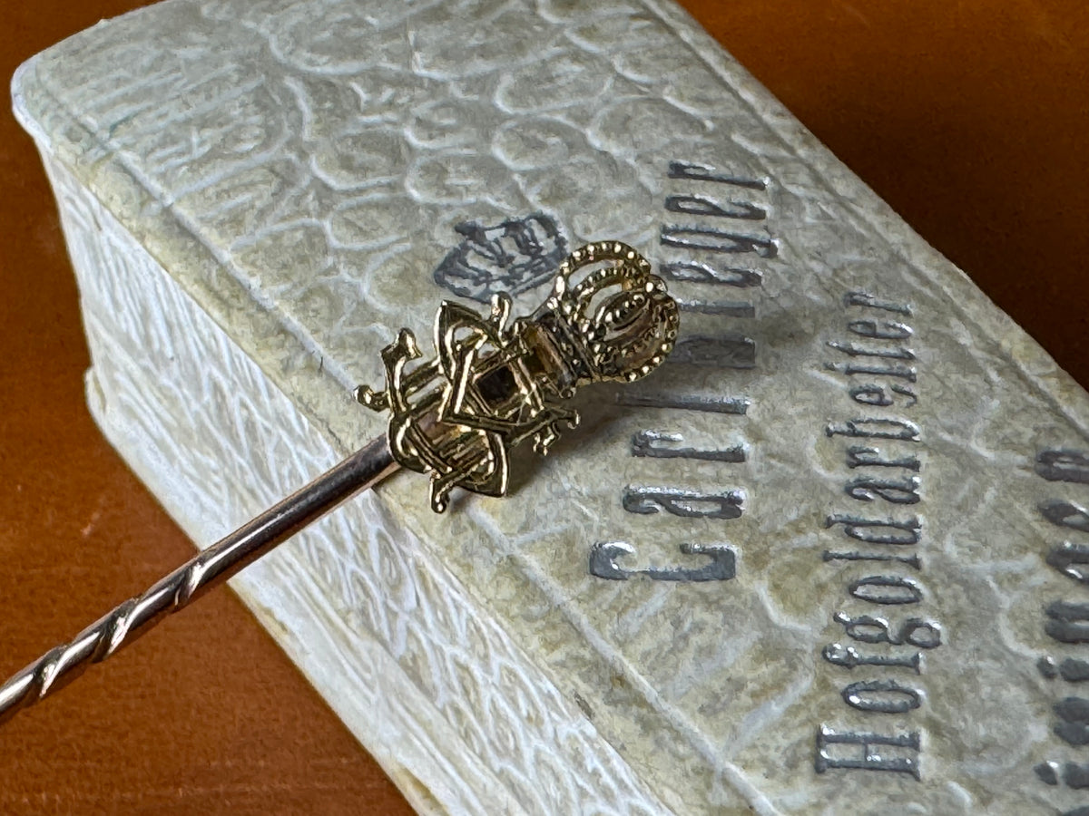 Gold Tie Pin of the Ducal House of Saxe-Meiningen, Gold, ca. 1890