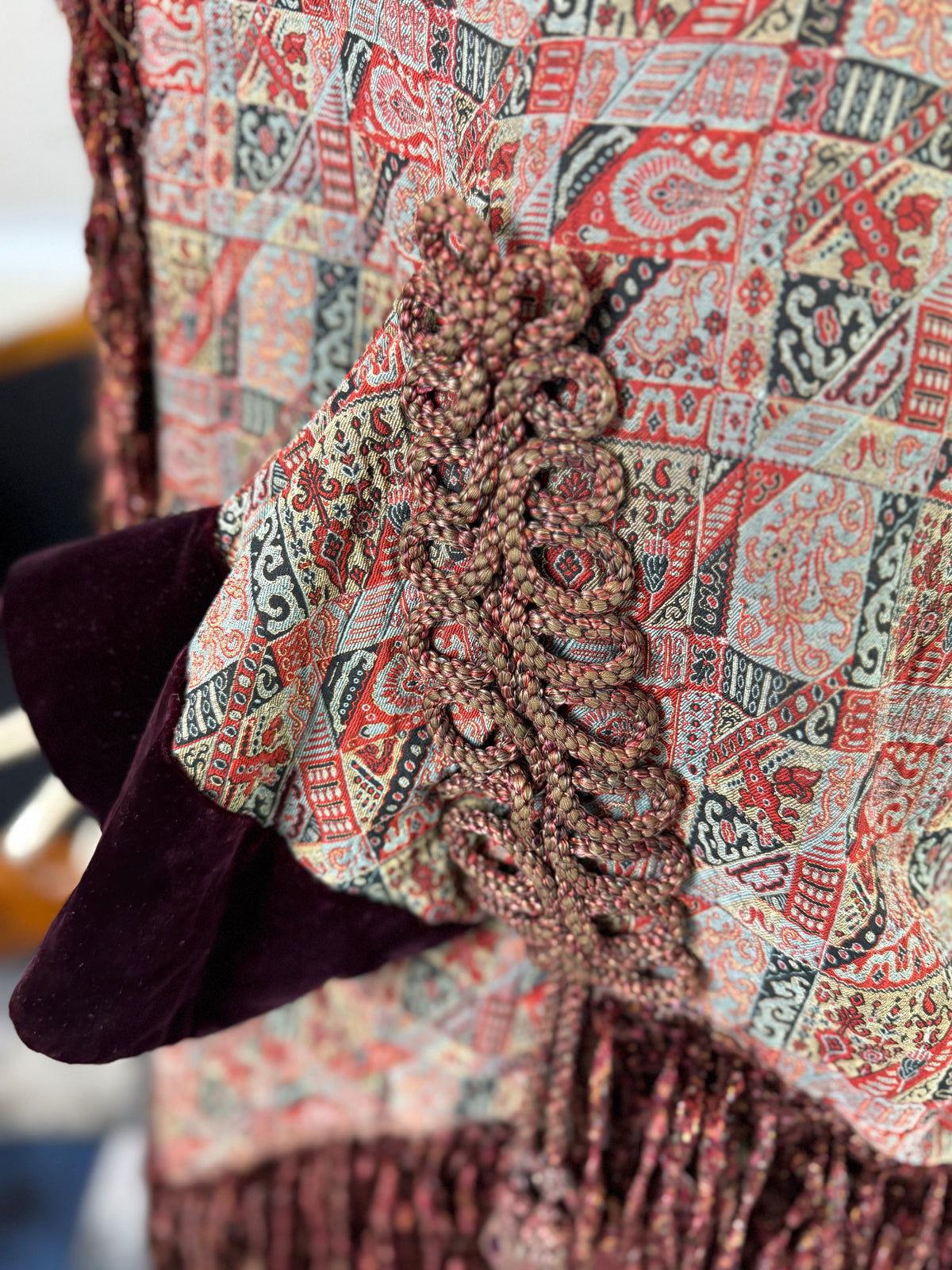 Antiker viktorianischer Paisley-Dolman, ca. 1880
