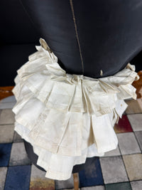 White Linen Four‑Tier Bustle Pad, ca. 1898 – Rare Victorian Dress Support