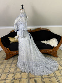 Antikes zweiteiliges Edwardianisches Sommerkleid, ca. 1903