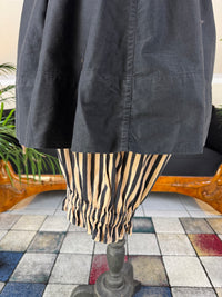 Early 20th‑century bathing costume, striped cotton, good condition