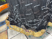 Antikes edwardianisches Abendkleid ca. 1906 – Seide, Spitze, Tüll & Brokat aus England