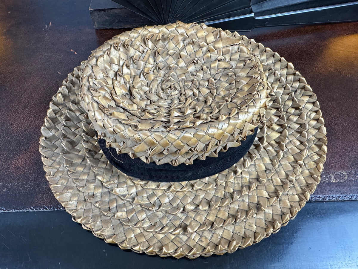 Antique French Straw Walking Hat, ca. 1901 – AU CHINOIS Marseille