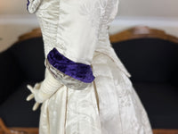 SCOTT Antikes Abendkleid aus Seide, Liverpool, ca. 1890