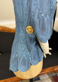 Antike blaue Edwardianische Jacke, ca. 1910 - Jugendstilmode