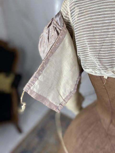 Empireseidenspencer, Frankreich, ca. 1805 – Seltene Mode des frühen 19. Jahrhunderts