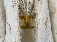 Antique Four‑Piece Edwardian Walking Dress ca. 1910 – Linen, Lace & Lady Gillman Provenance