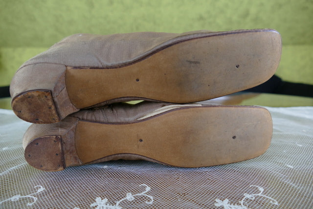 Braune Stiefel mit seitlicher Schnürung, Bürgerkriegszeit, ca. 1860–1865