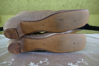Braune Stiefel mit seitlicher Schnürung, Bürgerkriegszeit, ca. 1860–1865