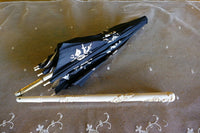 Brüsseler Spitzenschirm mit Spulenapplikation, ca. 1870