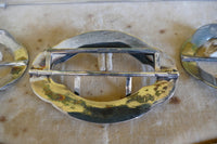 HENRY MATTHEWS Antikes Frisiertischset aus Silber und Emaille, Birmingham, 1910