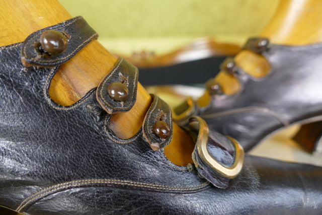 Antike Wanderstiefel aus Leder, ca. 1901